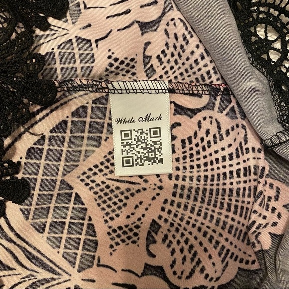 NWT White Mark Black and Fuchsia Lace Trimmed Shift‎ Dress Sz M - Picture 16 of 16